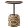 MESA CENTRO MARRON COMB 40X52CM Unica