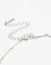 Collares Largos Metal Collar Largo Inicial V - Plateado Rodio