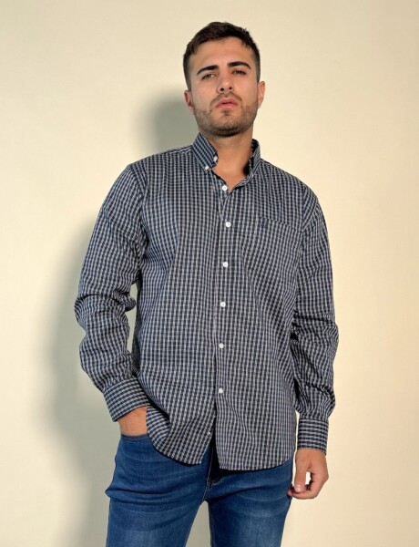 Camisa a cuadros Adonis Navy