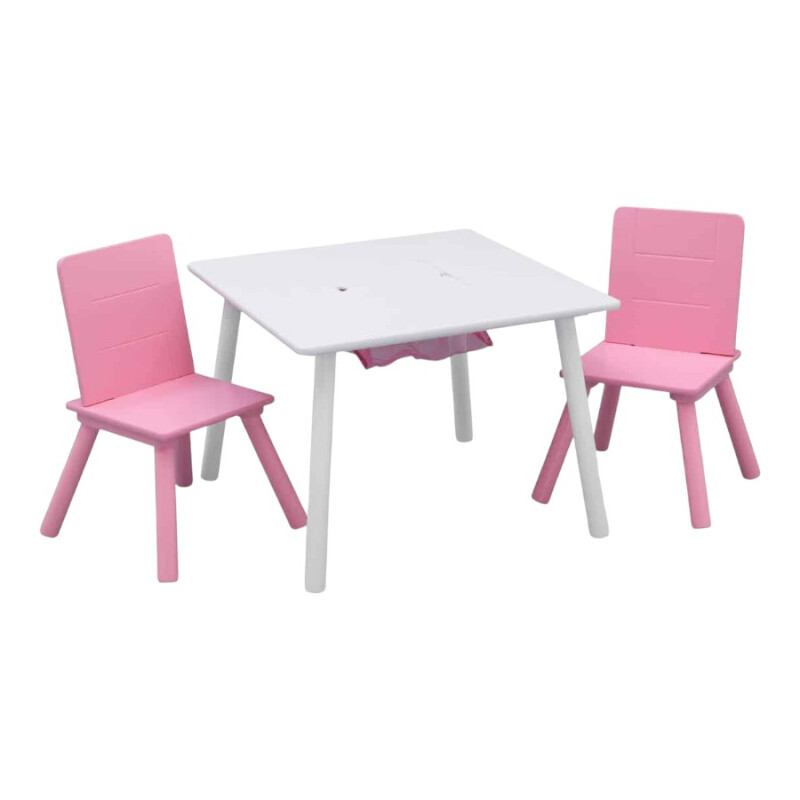 Juego de mesa con 2 sillas y almacenamiento Juego de mesa con 2 sillas y almacenamiento