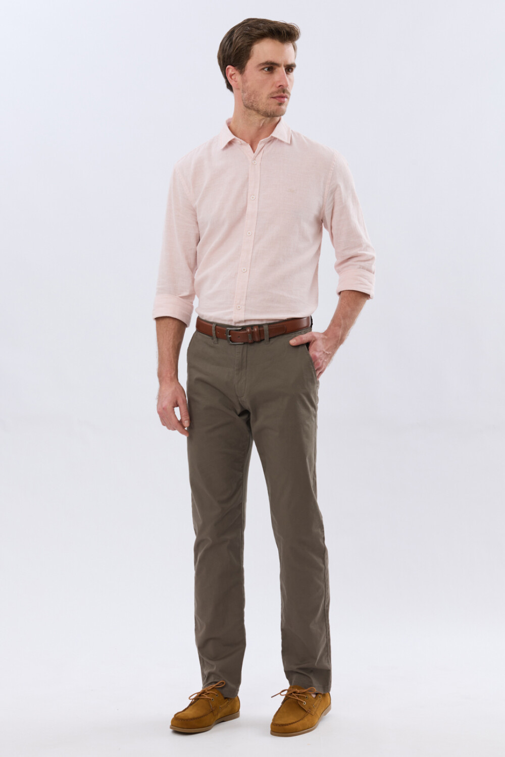 PANTALÓN SKINNY CON SPANDEX Verde