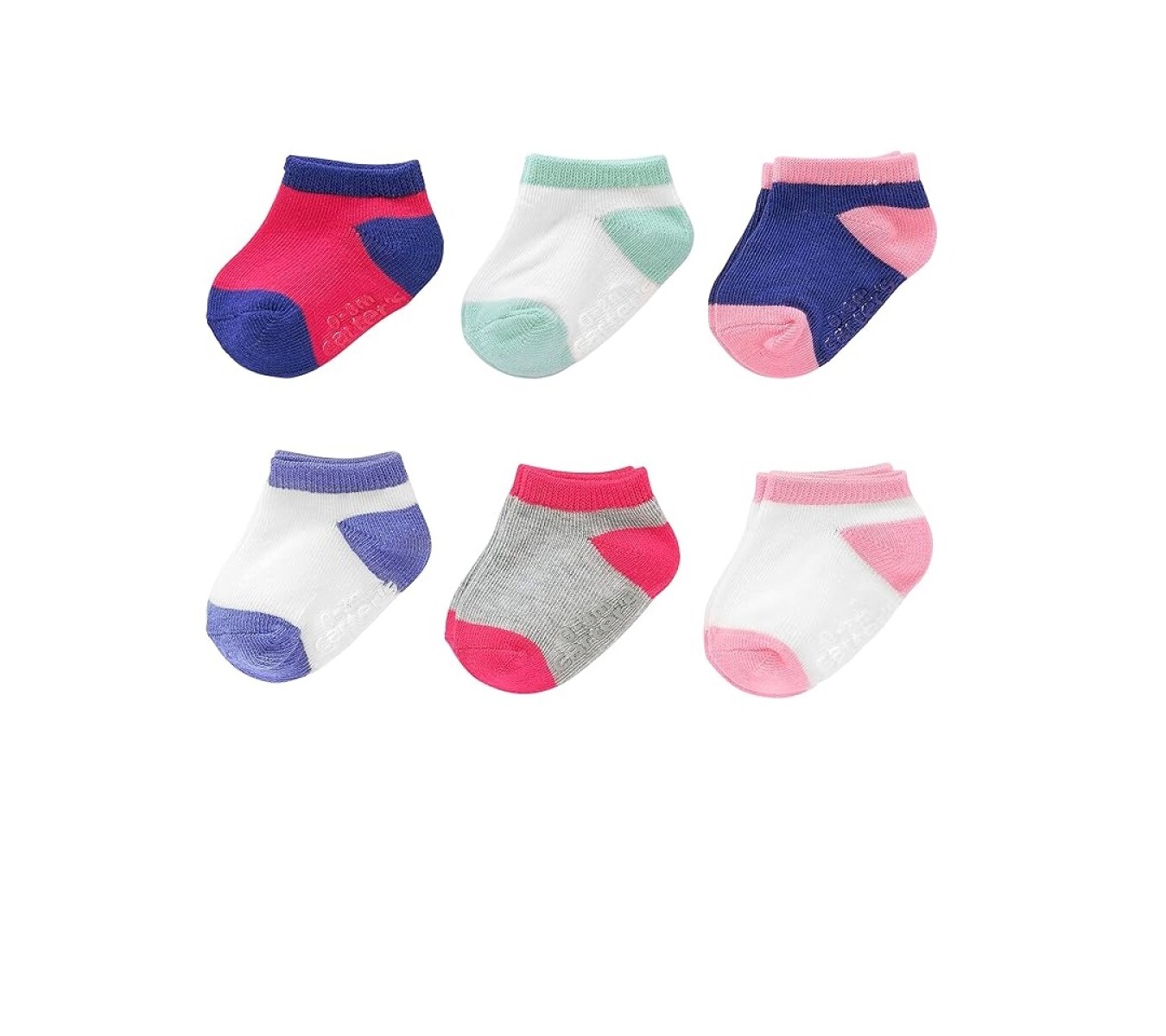 Set Medias Carters x6 Toddler Colores 