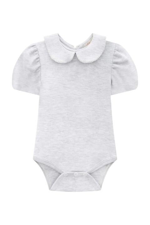 Body cuello Peter Pan Gris