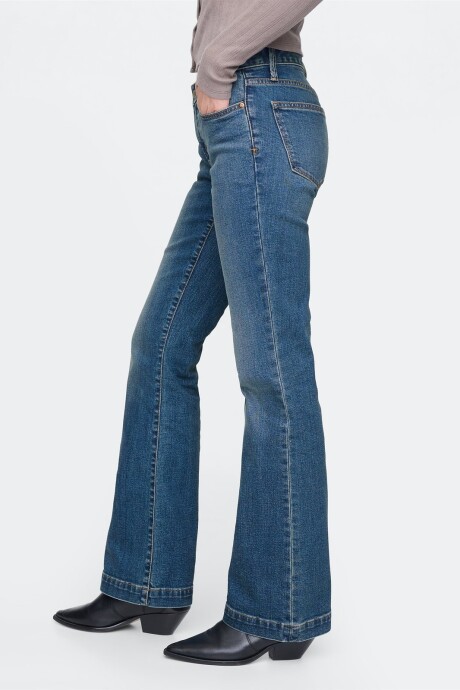Jean Long And Lean Mujer Medium Indigo 21