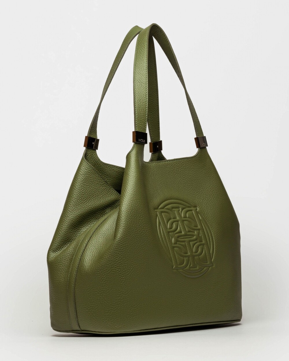 Bolso Eterial en cuero graneado Verde