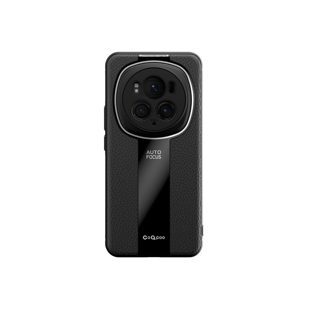 Protector para Honor Magic6 Pro diseño cuero color negro 