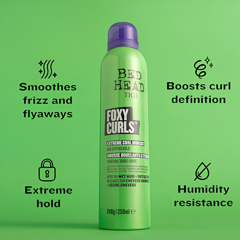 Mousse Para Cabello Rizado Tigi Bed Hard Foxy Curls 250ml Mousse Para Cabello Rizado Tigi Bed Hard Foxy Curls 250ml