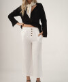 Pant botones blanco