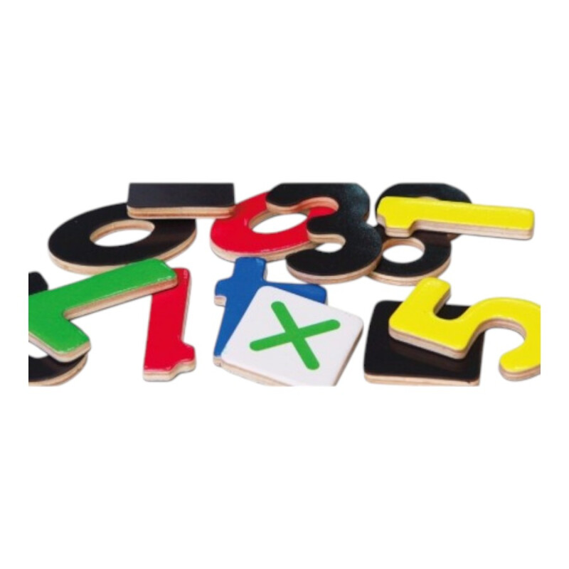 Números Magnéticos Madera Viga Números Magnéticos Madera Viga