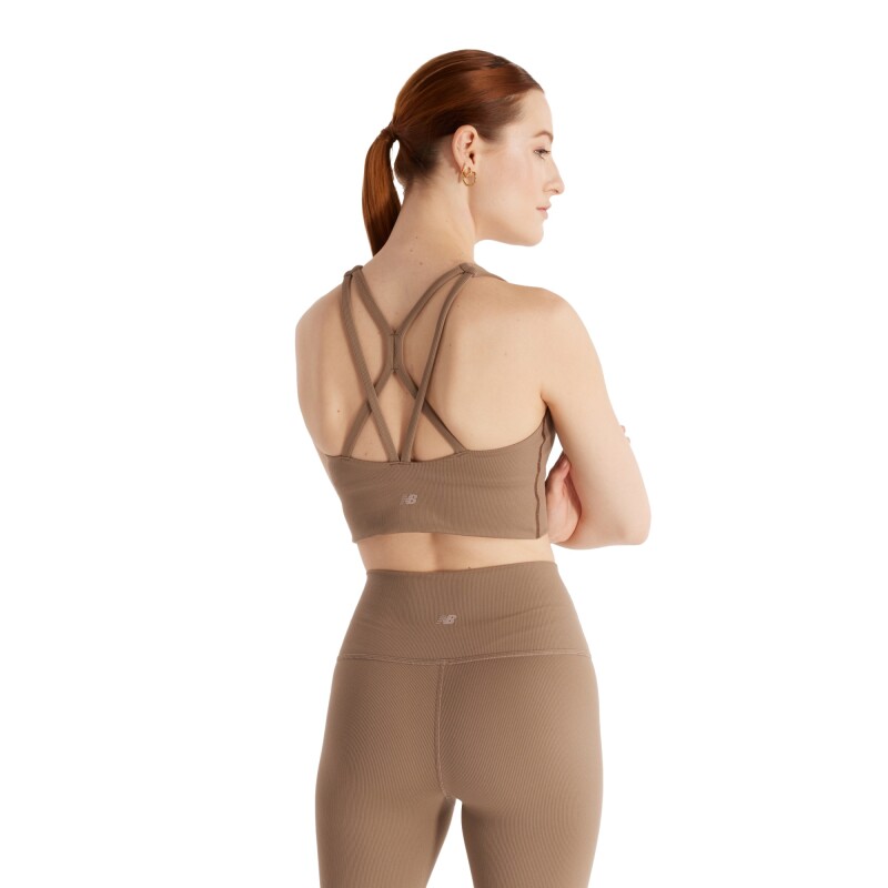 Top New Balance de Dama - RIB LIGHT SUPPORT - WB43030MS MUSHROOM
