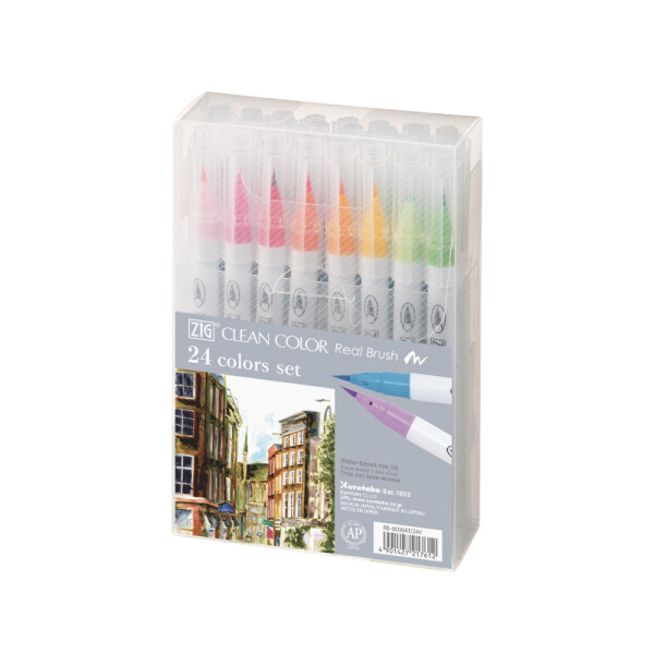 Marcadores Real Brush - ZIG 24 colores