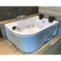 BAÑERA HIDROMASAJE BLANCA PARA DOS PERSONAS CON GRIFERIA Bañera Hidromasaje Blanca Para Dos Personas Con Griferia