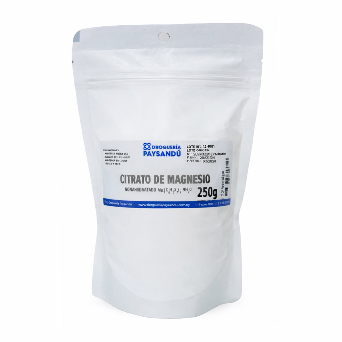 Citrato de magnesio 250g 