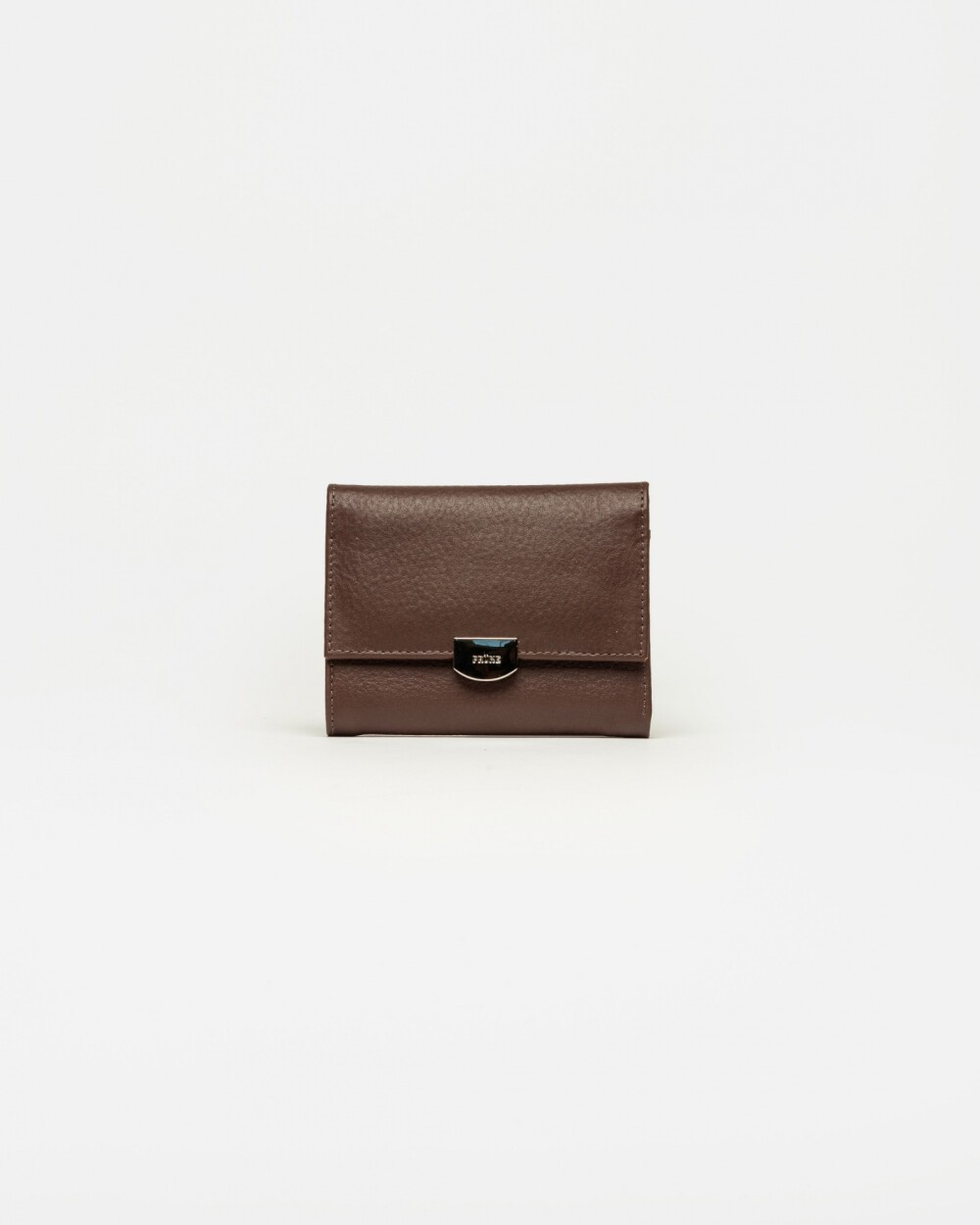 Billetera Marga en cuero graneado Chocolate