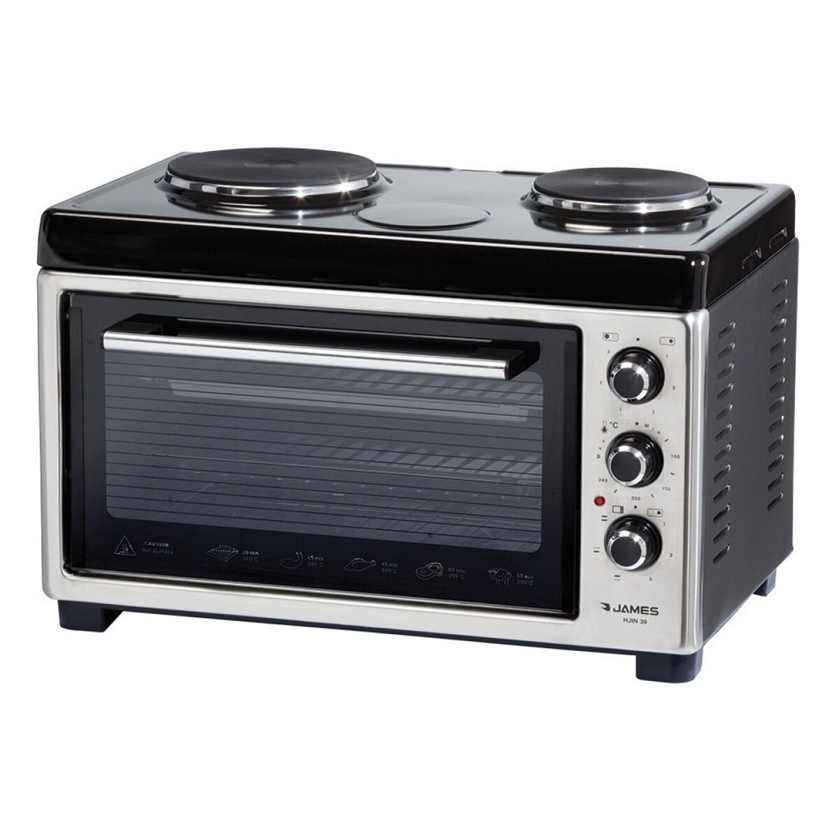 Horno Eléctrico James De Mesa 39 Lts. +2 Discos Electricos 