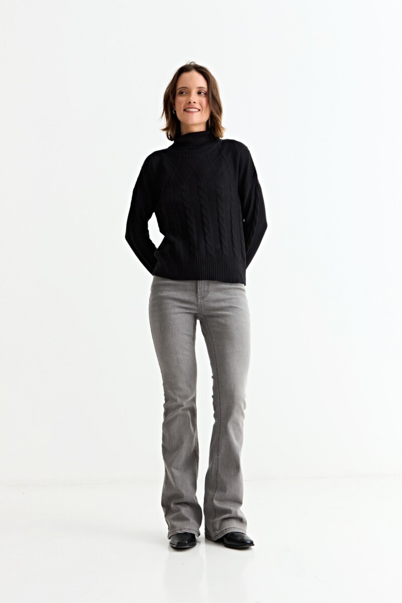 Sweater con estructura NEGRO