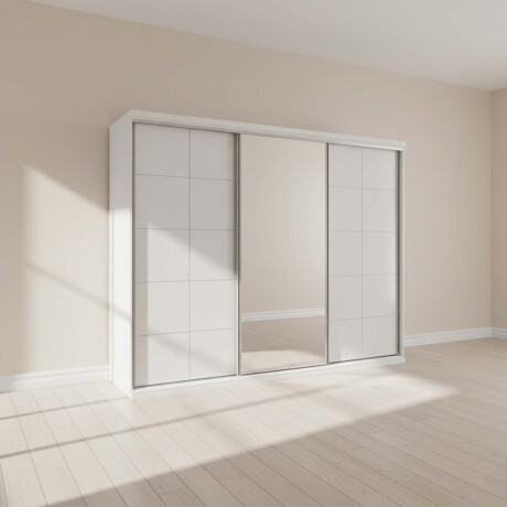 ROPERO PLACARD 3 PUERTAS CORREDIZAS MDF BLANCO SOUTH