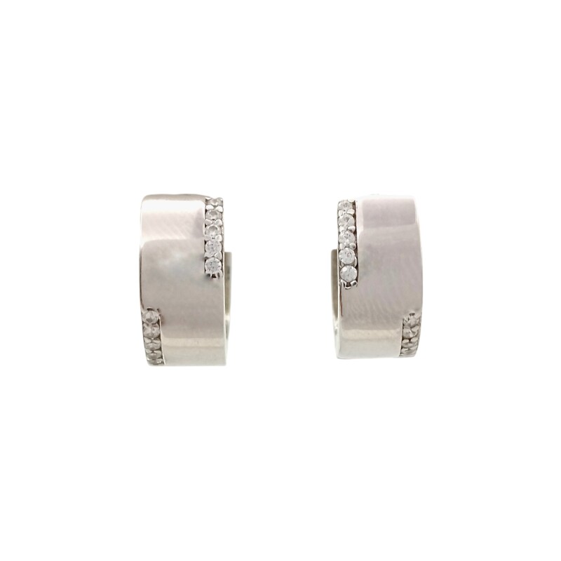 Caravanas Aro-Plata 925-Piedra zirconia-CA3029 Conpiedra