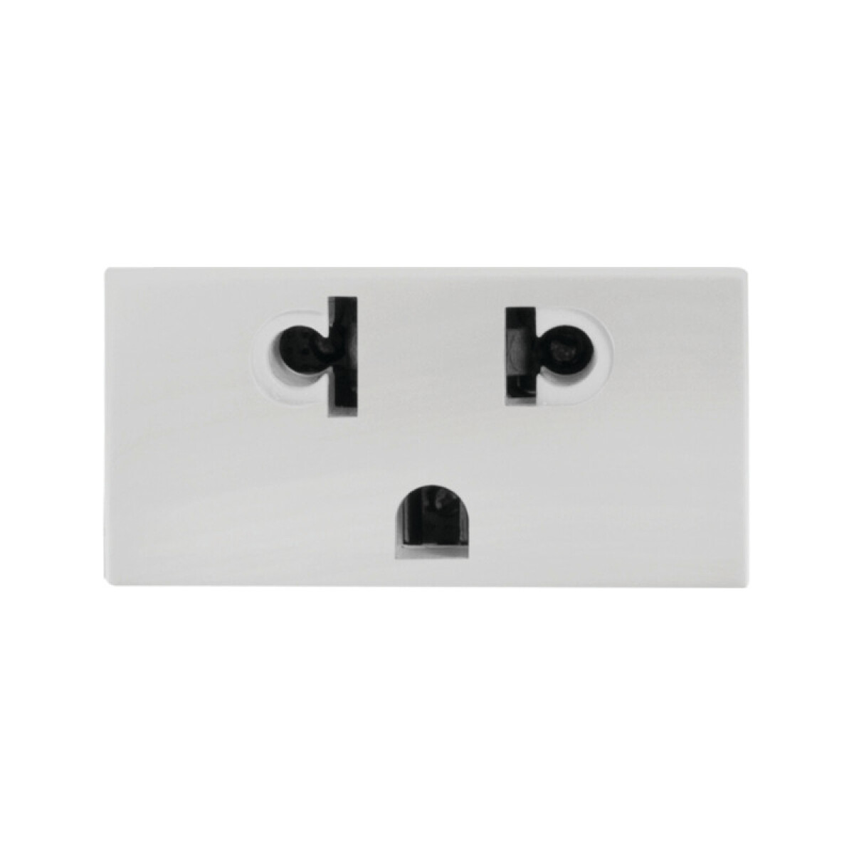 Mód. tomacorriente euroamericano c/t blanco Reggio - M46262 