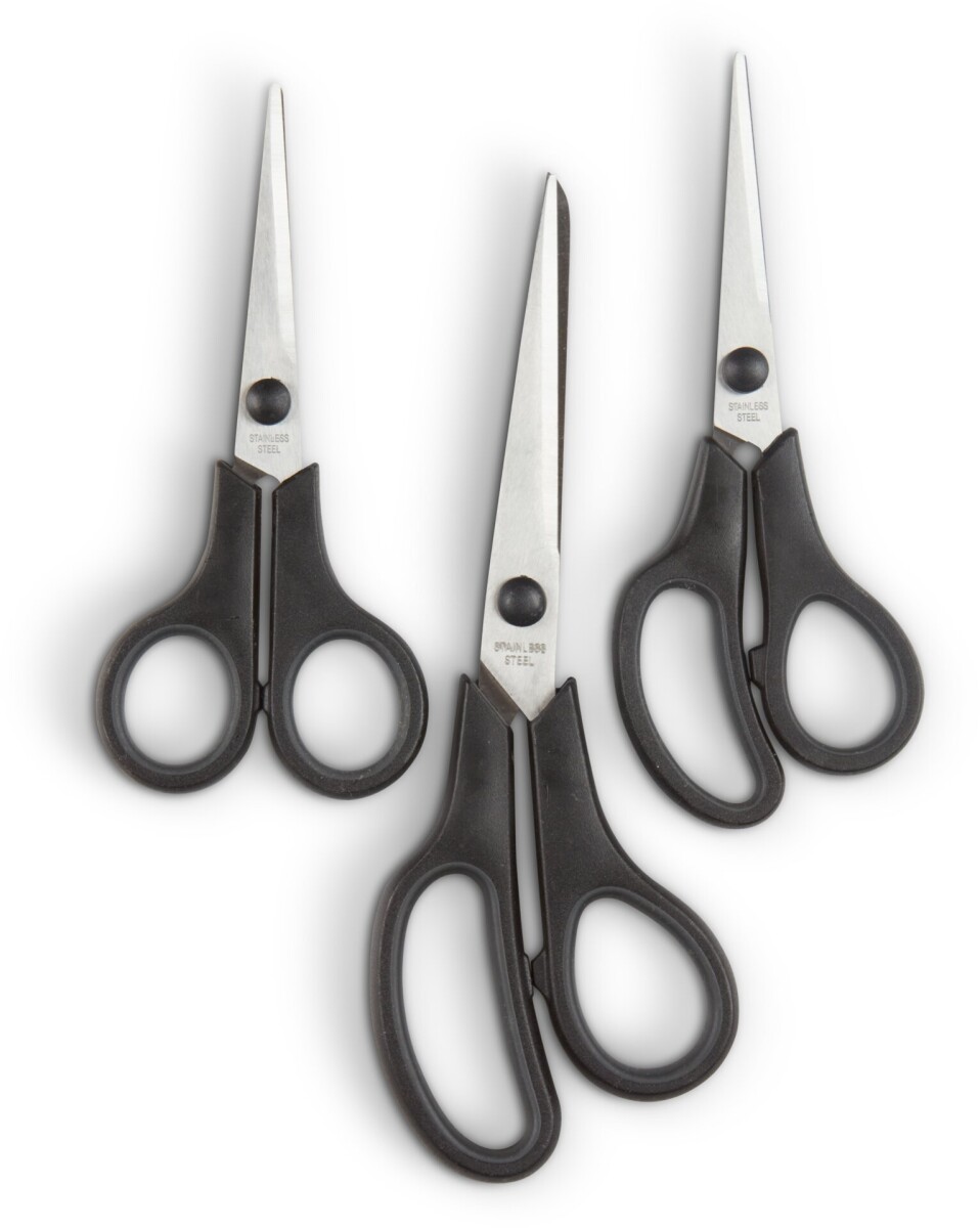 Tijeras JOAKIM 3 unidades negro 