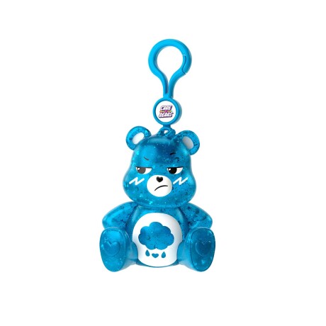 Figura Squishy Osito Cariñositos con Clip Colgante AZUL