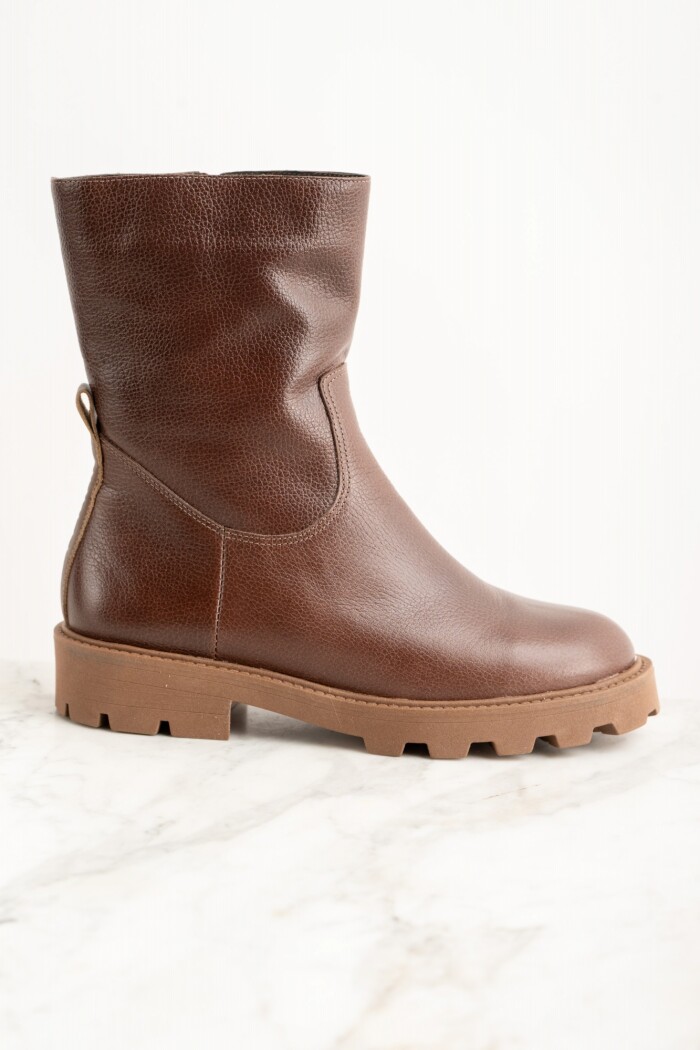 Bota Cuero Marron