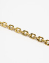 Collares Cortos Metal Collar De Cadena Eslabones Acero - Dorado