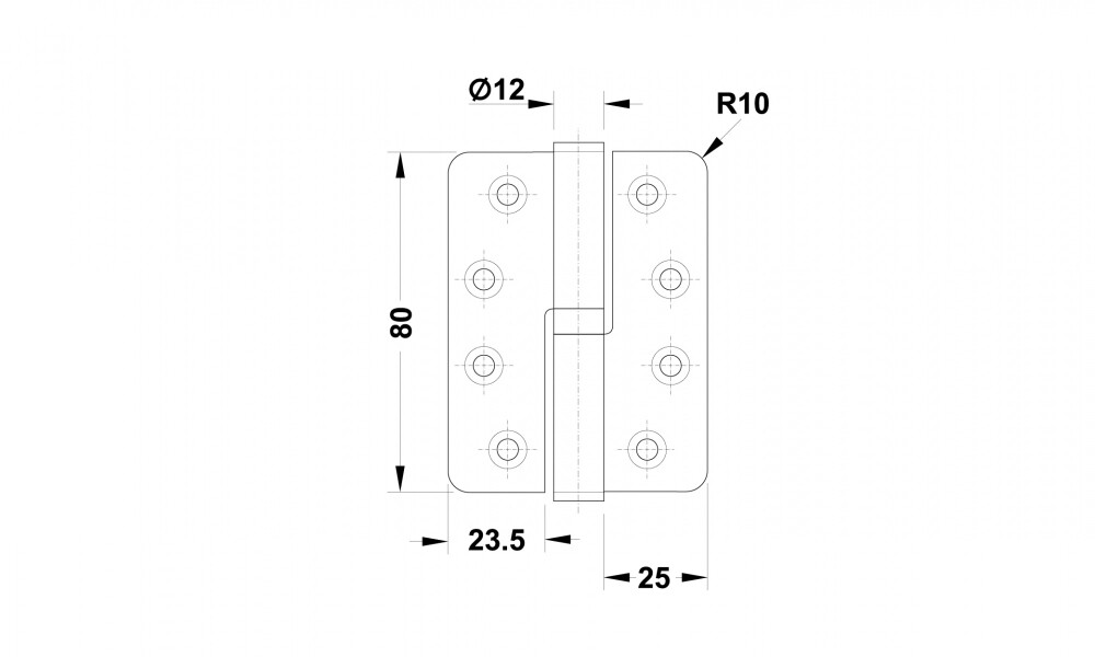 Bisagra pomela izquierda 926.20.503 Bisagra Pomela Izquierda 926.20.503