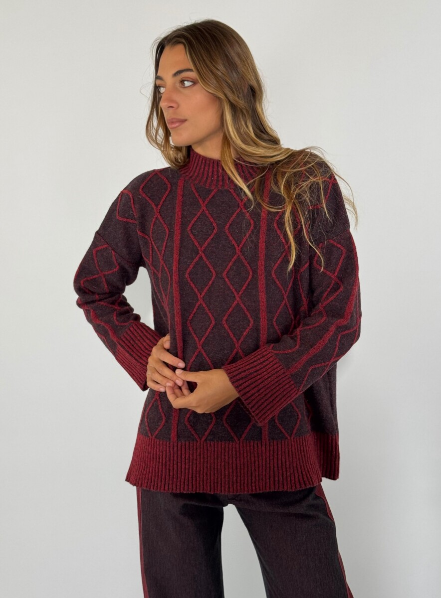 SWEATER RINGO - BORDO 