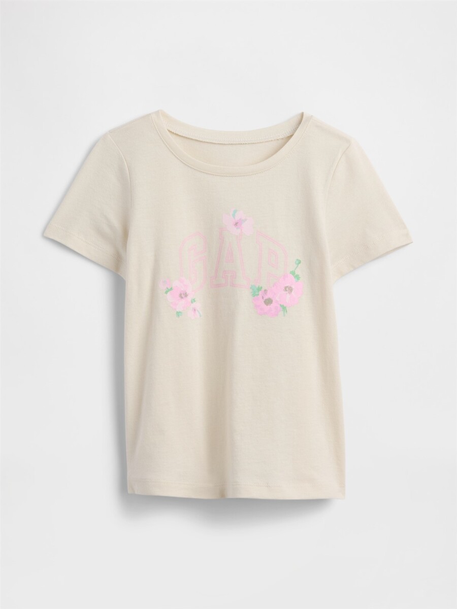 Remera Logo Gap Manga Corta Toddler Niña - Sp Primrose Floral 