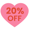 20% OFF SAN VALENTIN PCI FEBRERO