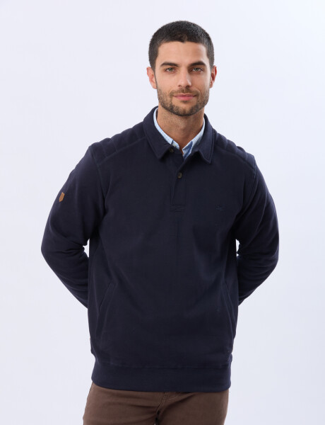 BUZO POLO DE FELPA Azul