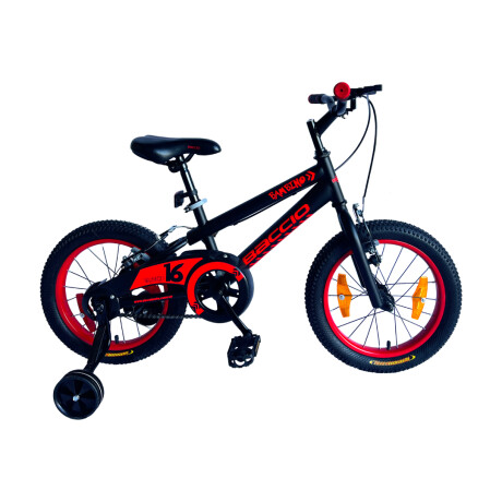 Bicicleta para niños Baccio rodado 16 Bambino Negro/Rojo
