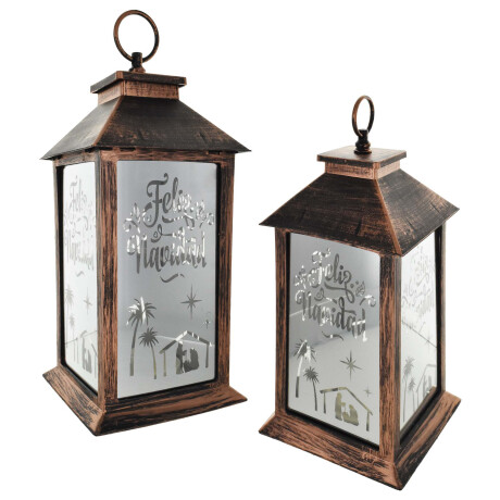 FAROL NAVIDEÑO CON LUZ LED 22145 FAROL NAVIDEÑO CON LUZ LED 22145