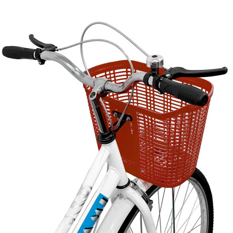 Bicicleta Paseo Expert Miami Dama Rodado 26 + Bolso + Parrilla Blanco