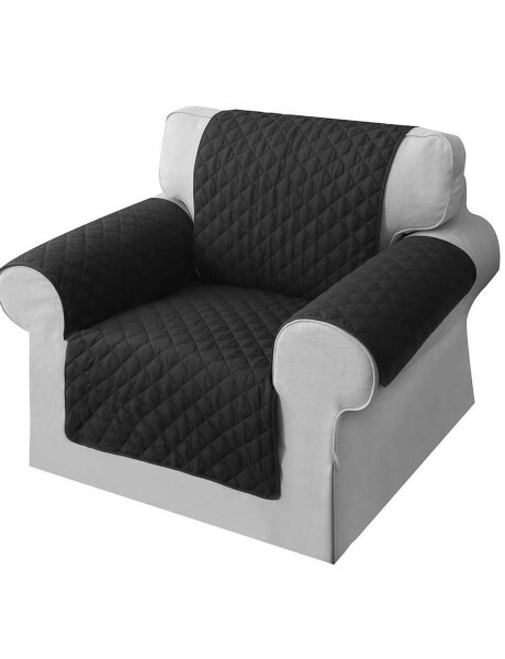 Cubre sofá de 1 cuerpo súper resistente Negro