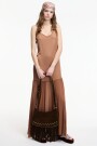 Vestido largo Marron