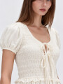 Vestido Lacare Marfil / Off White