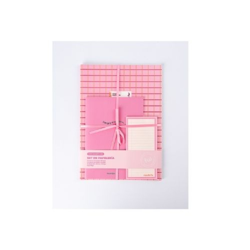 Set de papelería rosado Set De Papelería Rosado