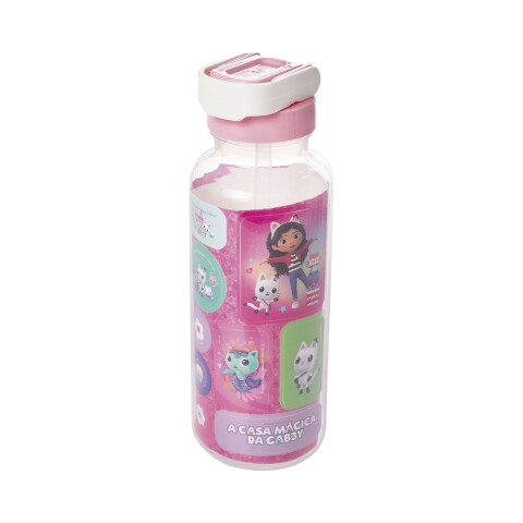 Botella Plática Fun La Casa de Gabby 600 ml con Adhesivos U