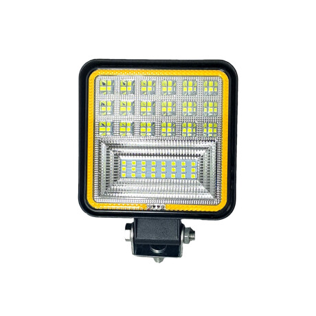 FARO LED - CUADRADO 10X10CM C/ARO AMBAR SEÑALERO - FARO LED - CUADRADO 10X10CM C/ARO AMBAR SEÑALERO -