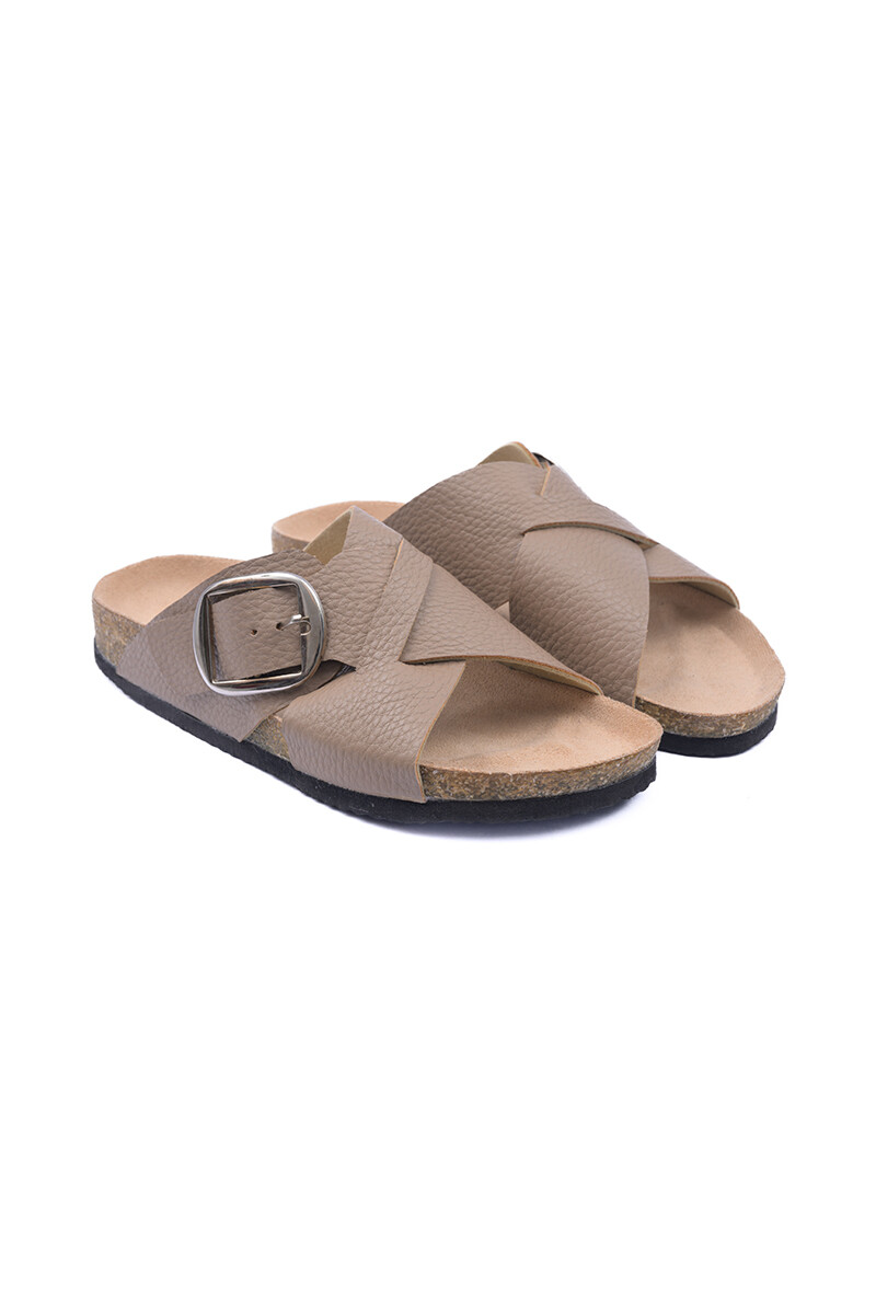Sandalia Leonor Beige