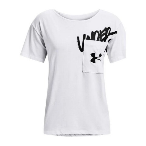 Remera Under Armour Live Oversize Graphic Blanco