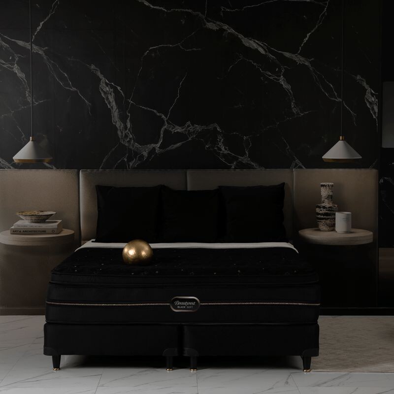 Sommier Simmons Beautyrest Black Soft 1.80 x 2.00 King