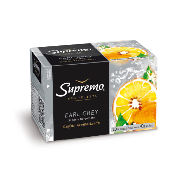 TE SUPREMO EARL GREY x 20 sob Unica
