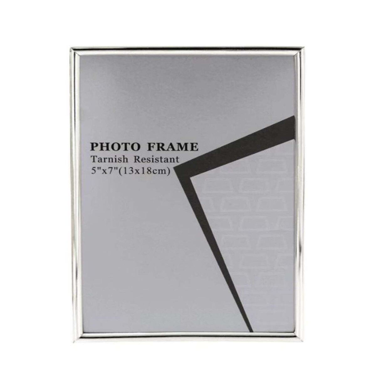 Portar Retrato Marco Clásico para Fotos 10x15Cm Vidrio Metal - Plateado 