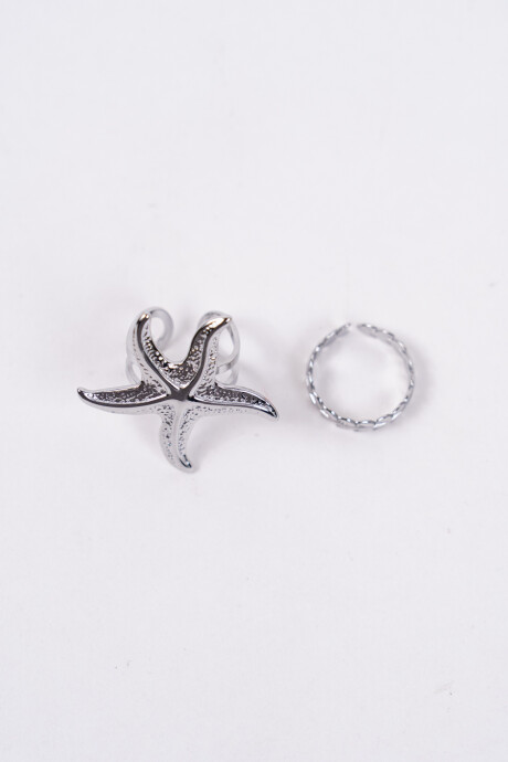 Anillo Estru Plateado