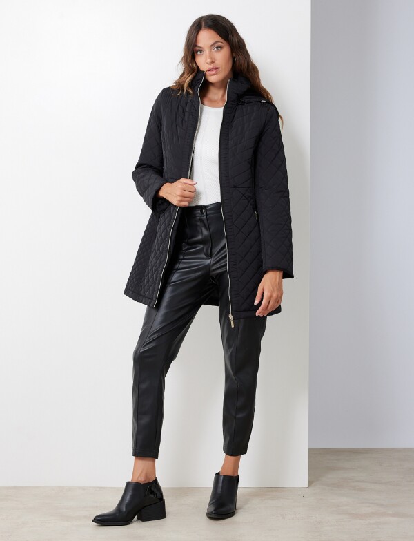 Campera Capitoneada & Capucha Desmontable NEGRO