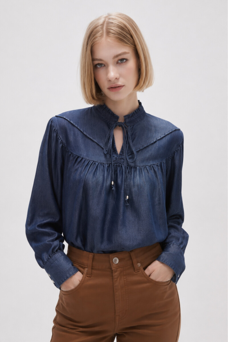 Blusa Falros - Azul Indigo 