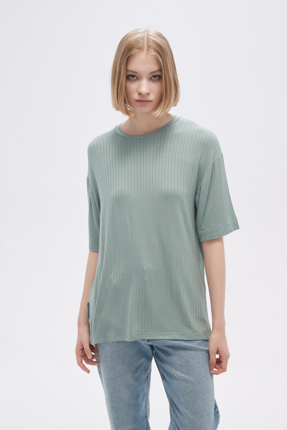 Remera Javid Verde Azulado